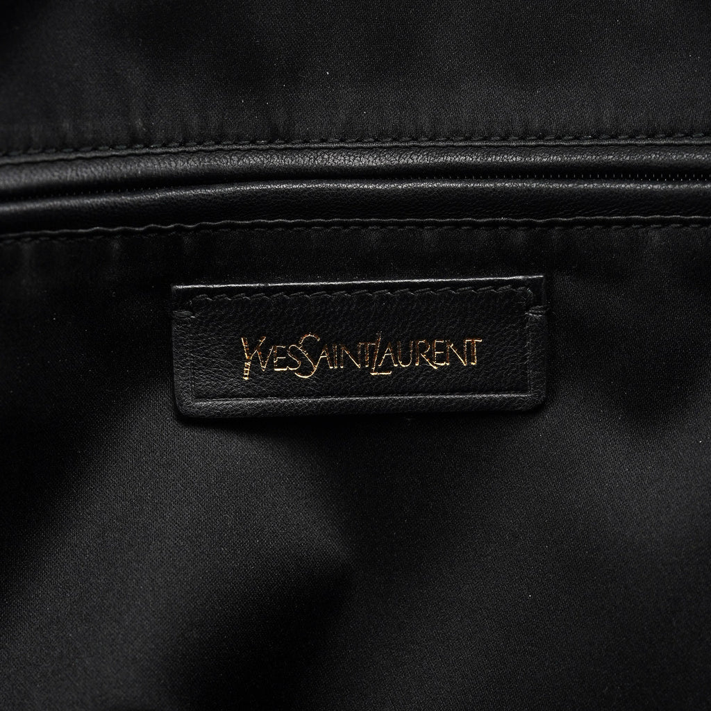 Black Calfskin Leather Muse Tote Bag