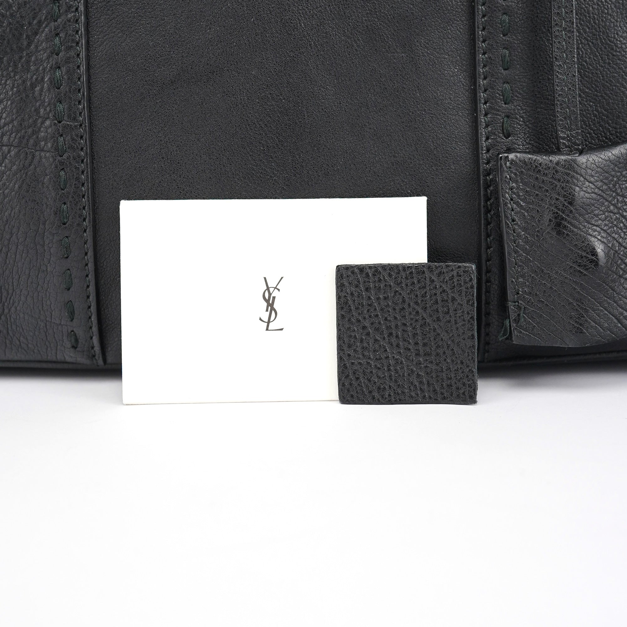Black Calfskin Leather Muse Tote Bag