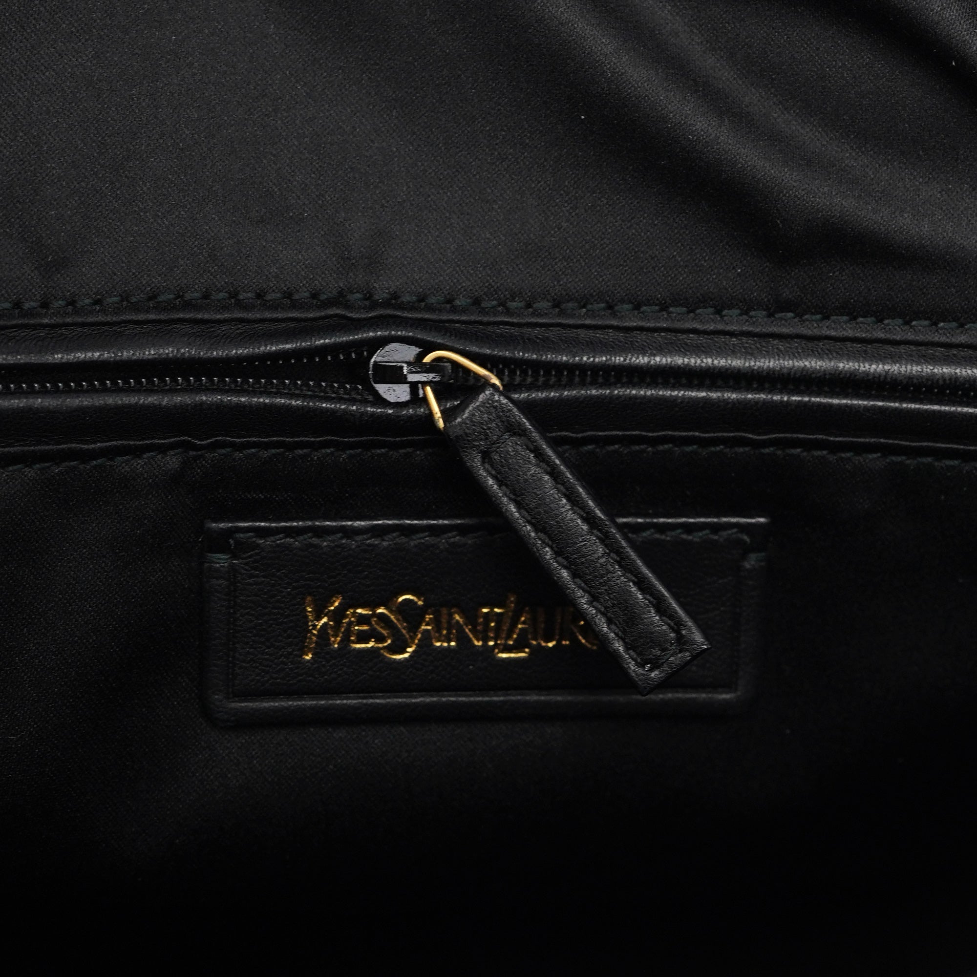 Black Calfskin Leather Muse Tote Bag