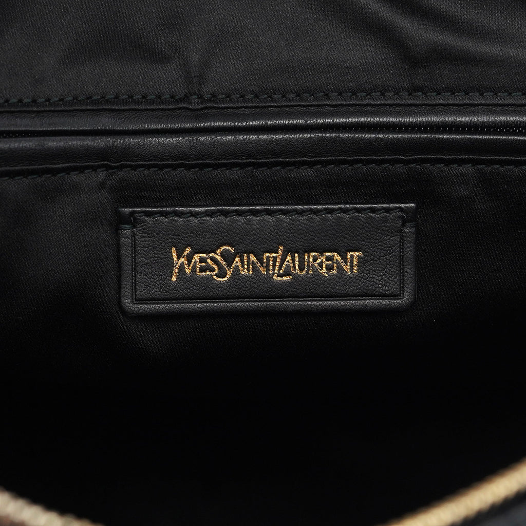 Black Calfskin Leather Muse Tote Bag