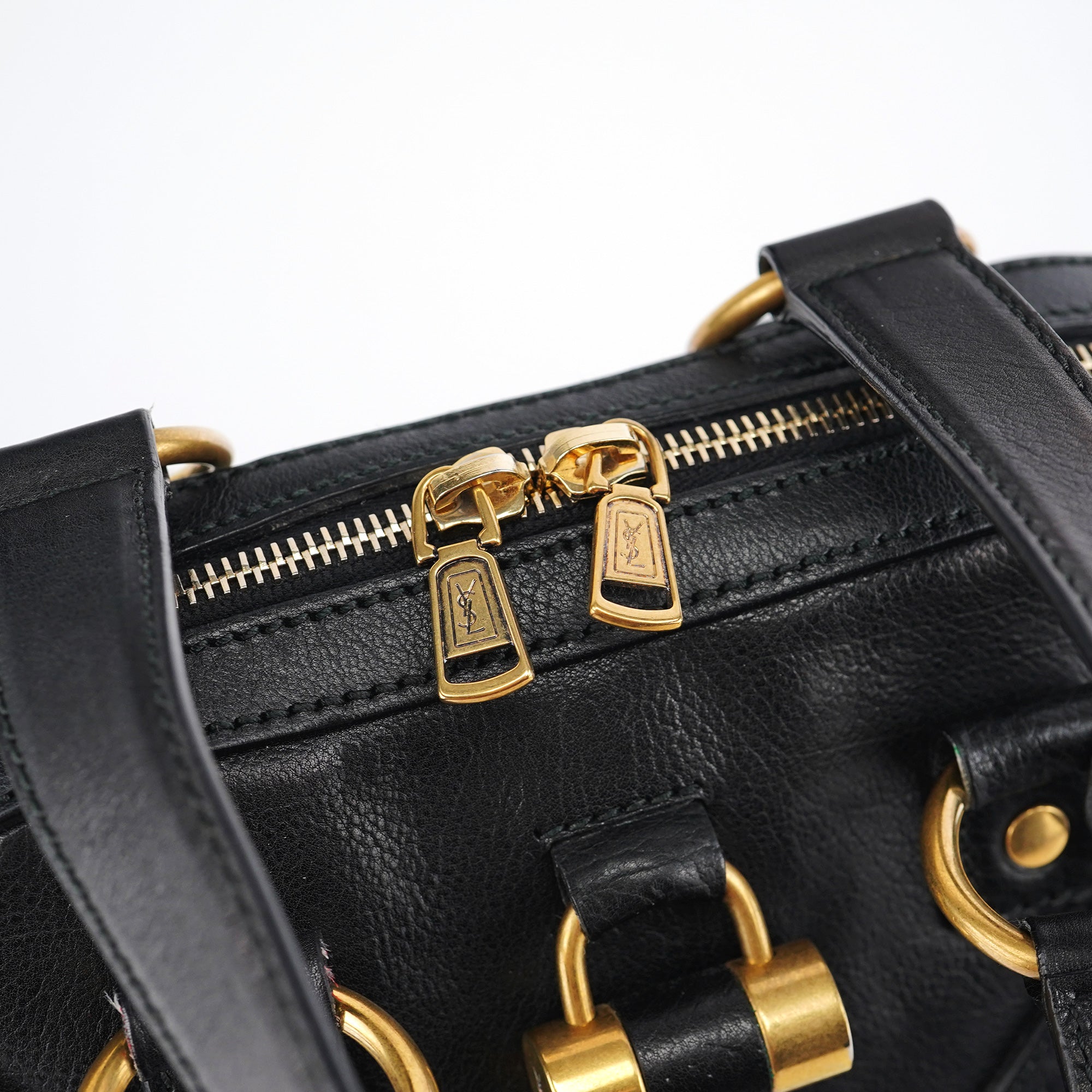 Black Calfskin Leather Muse Tote Bag
