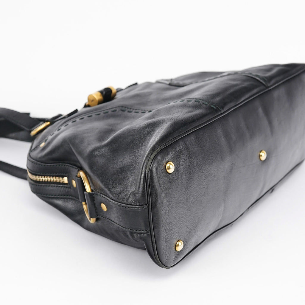 Black Calfskin Muse Tote Bag