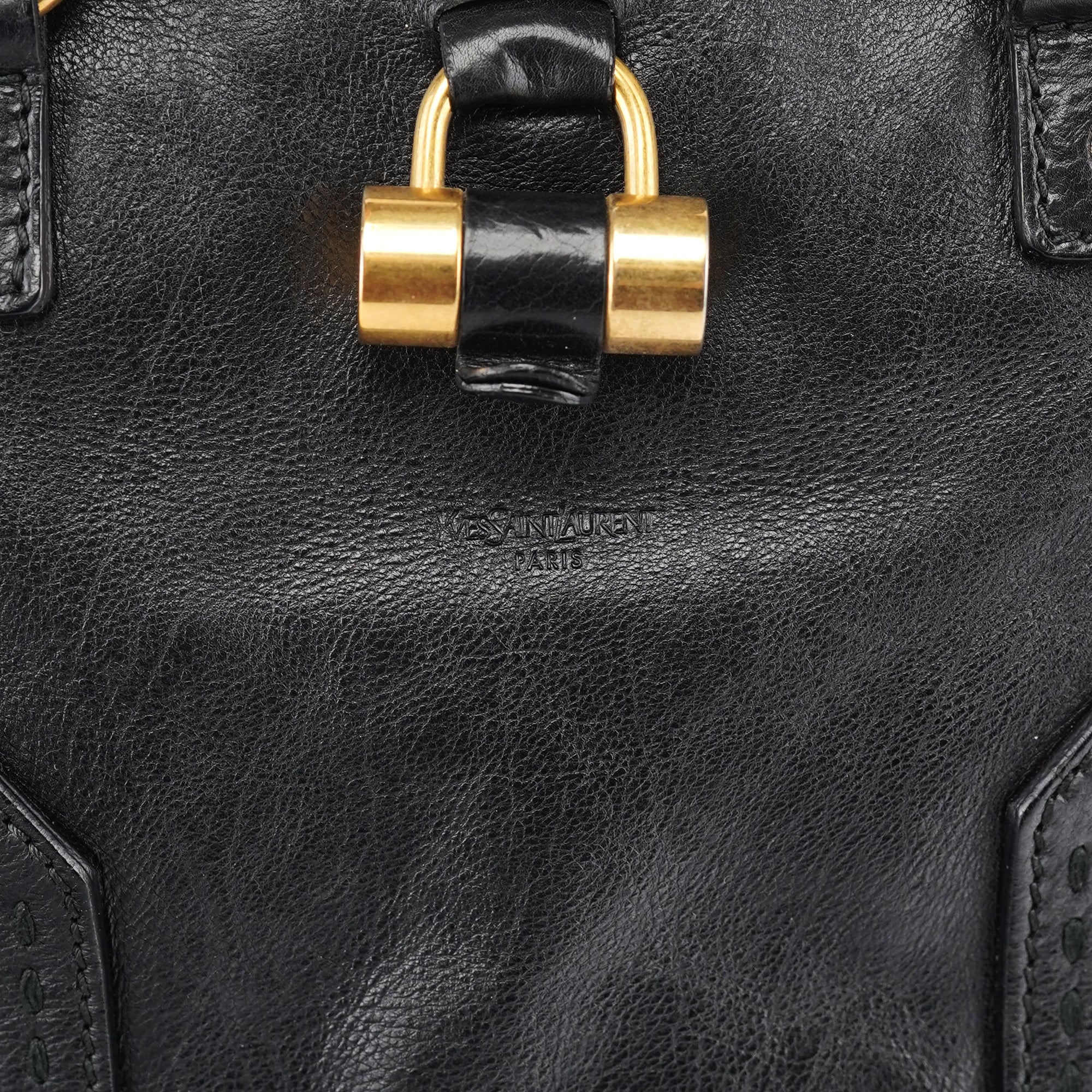 Black Calfskin Muse Tote Bag