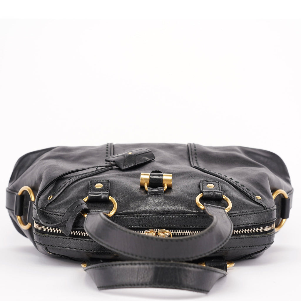 Black Calfskin Muse Tote Bag