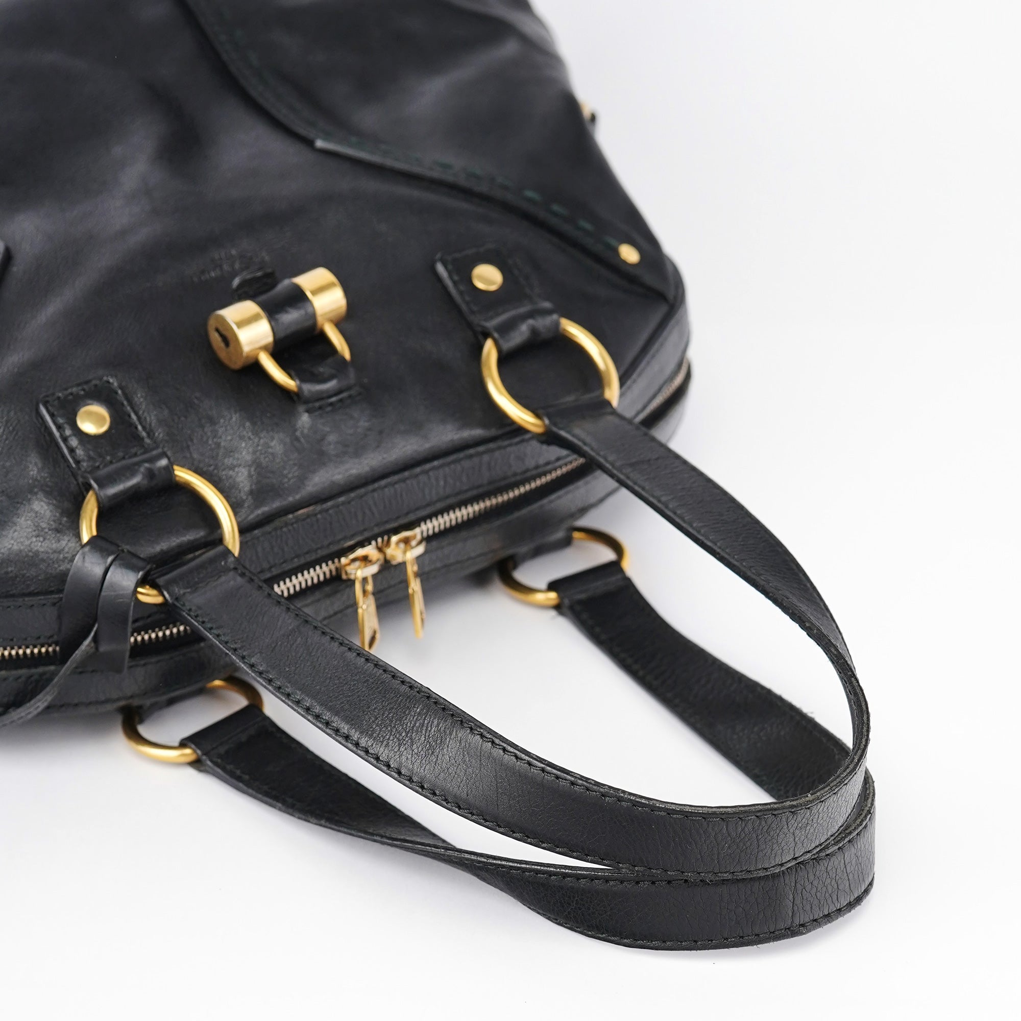 Black Calfskin Muse Tote Bag