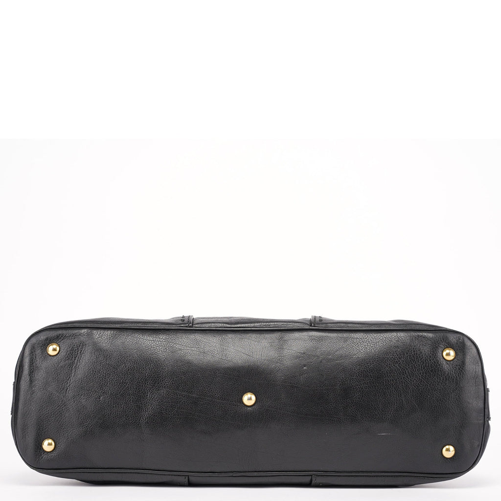 Black Calfskin Muse Tote Bag