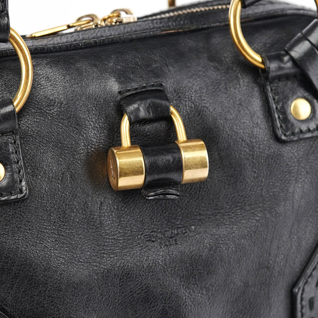 Black Calfskin Muse Tote Bag