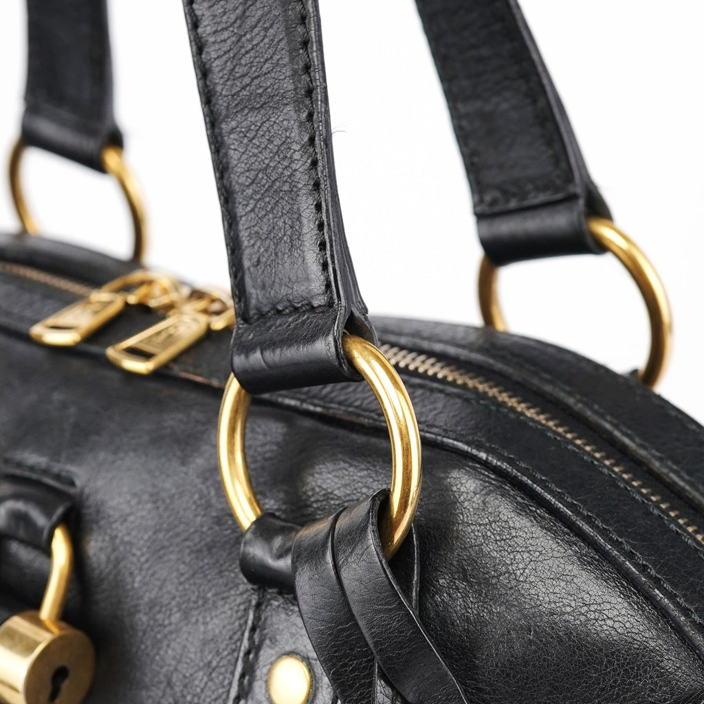 Black Calfskin Muse Tote Bag