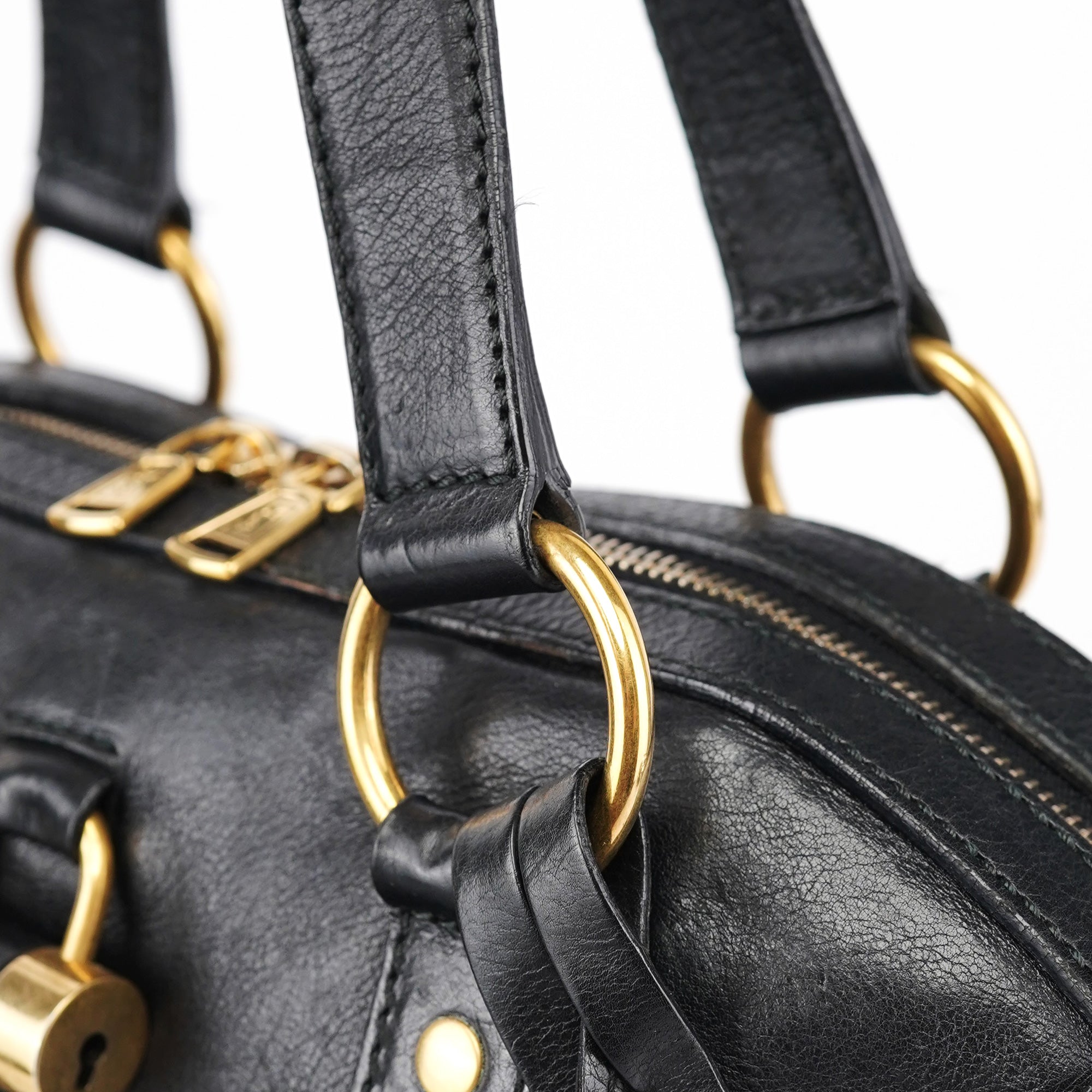 Black Calfskin Muse Tote Bag