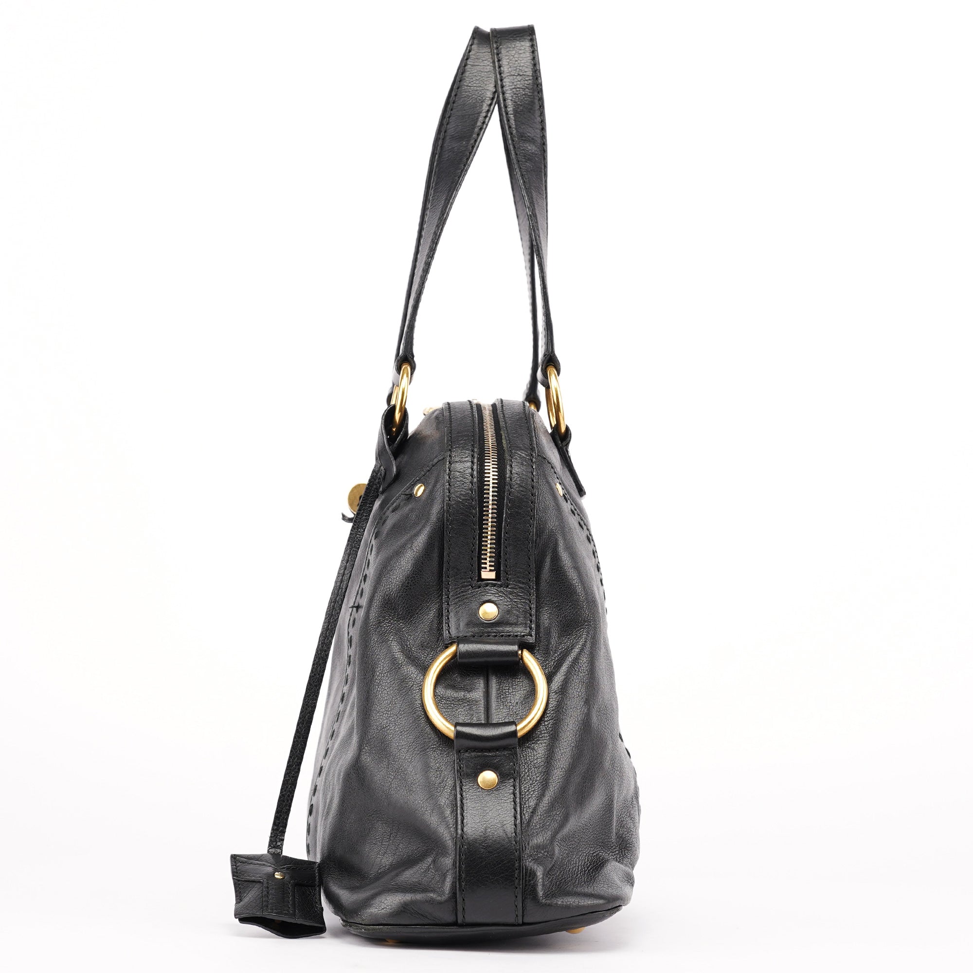 Black Calfskin Muse Tote Bag