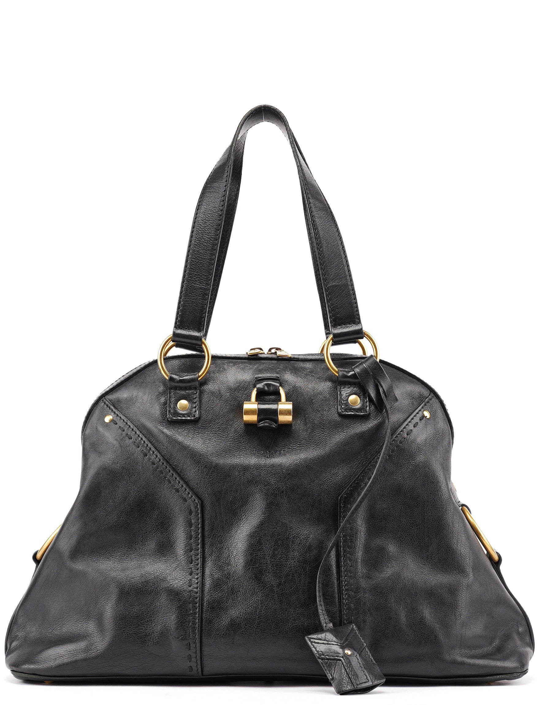 Black Calfskin Muse Tote Bag