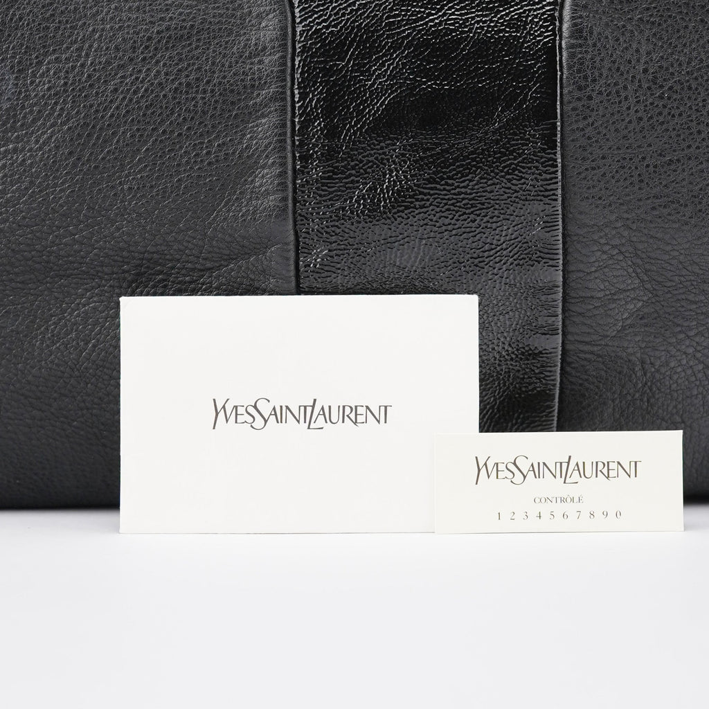 Black Lambskin Easy Bowling Bag