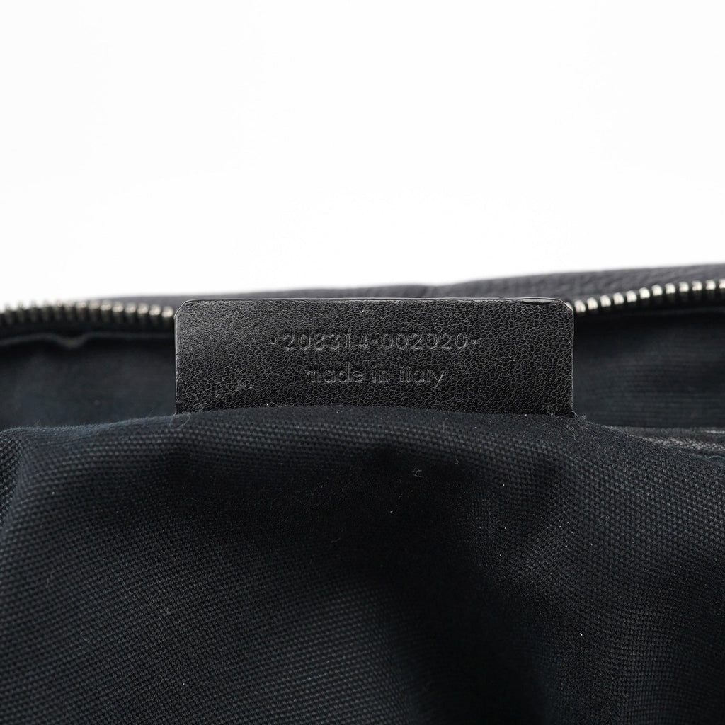 Black Lambskin Easy Bowling Bag