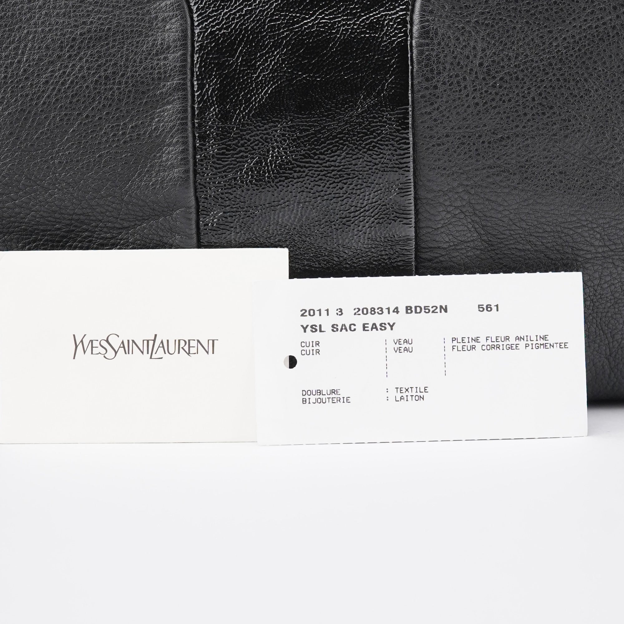 Black Lambskin Easy Bowling Bag