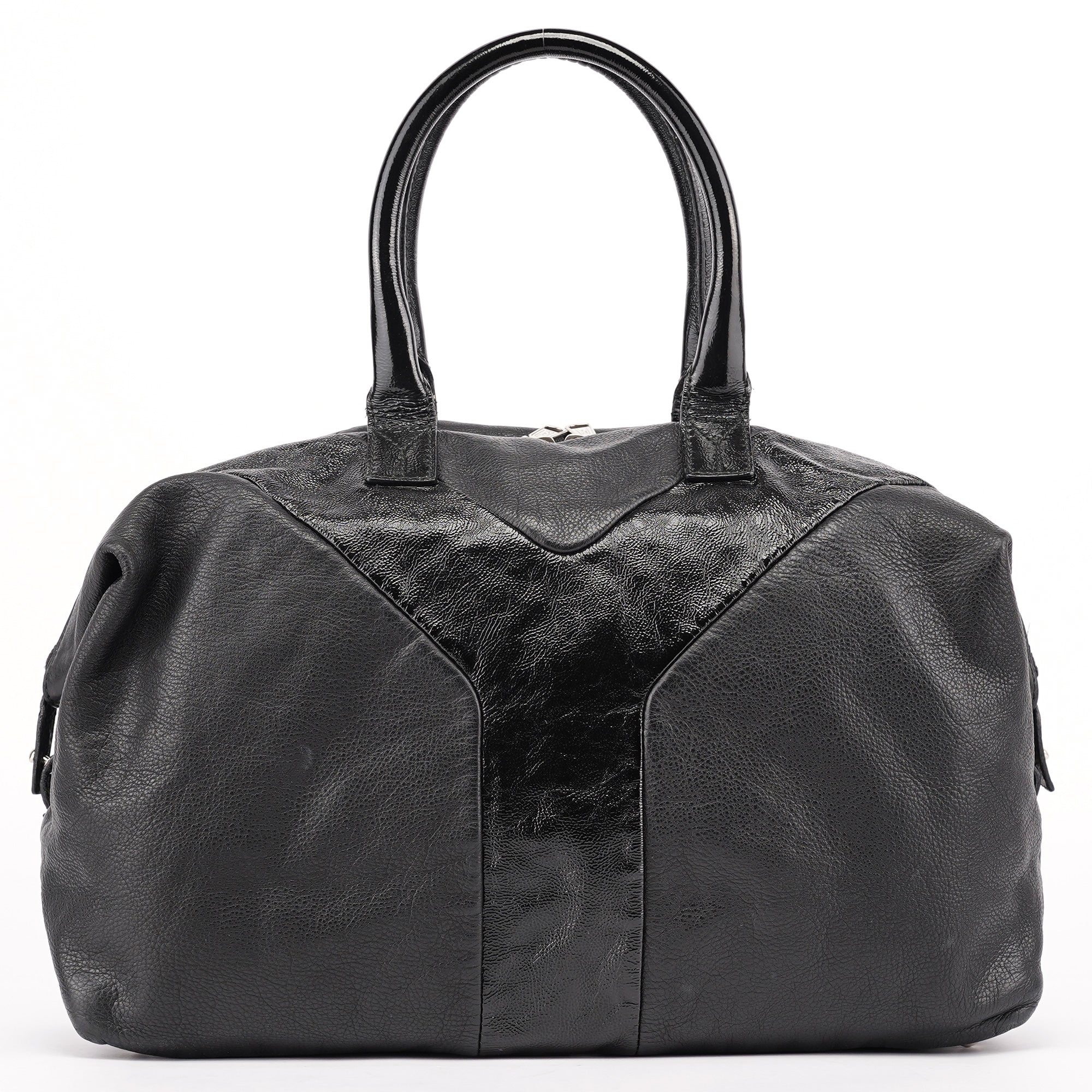 Black Lambskin Easy Bowling Bag