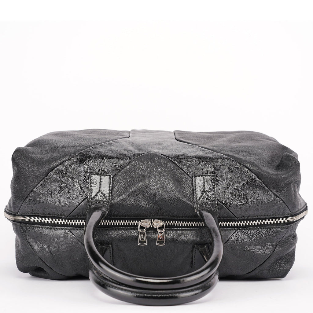 Black Lambskin Easy Bowling Bag