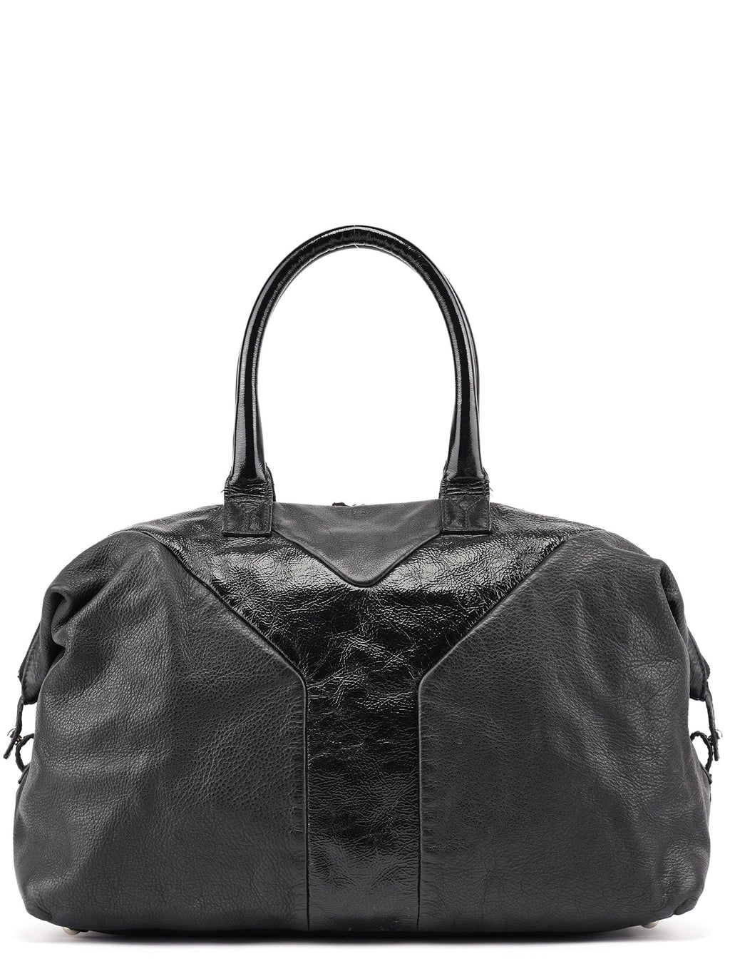 Black Lambskin Easy Bowling Bag