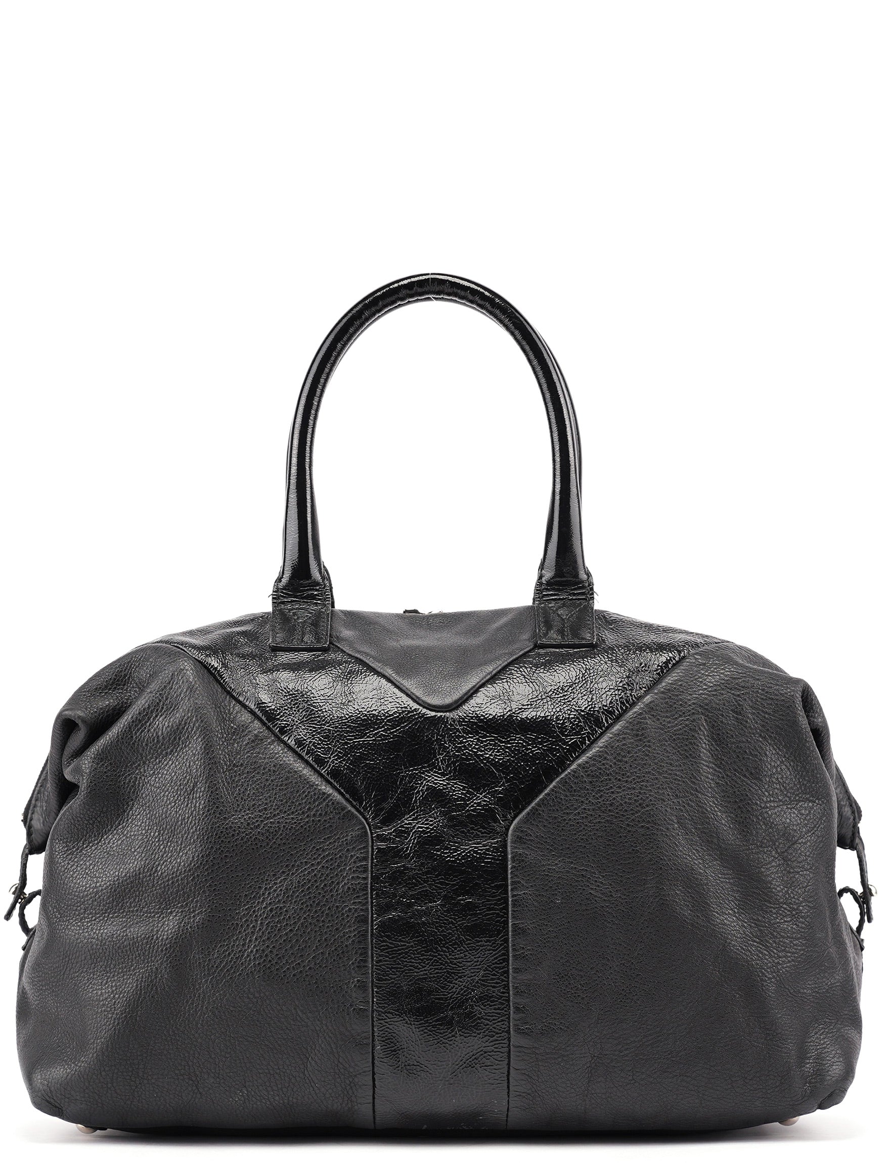 Black Lambskin Easy Bowling Bag