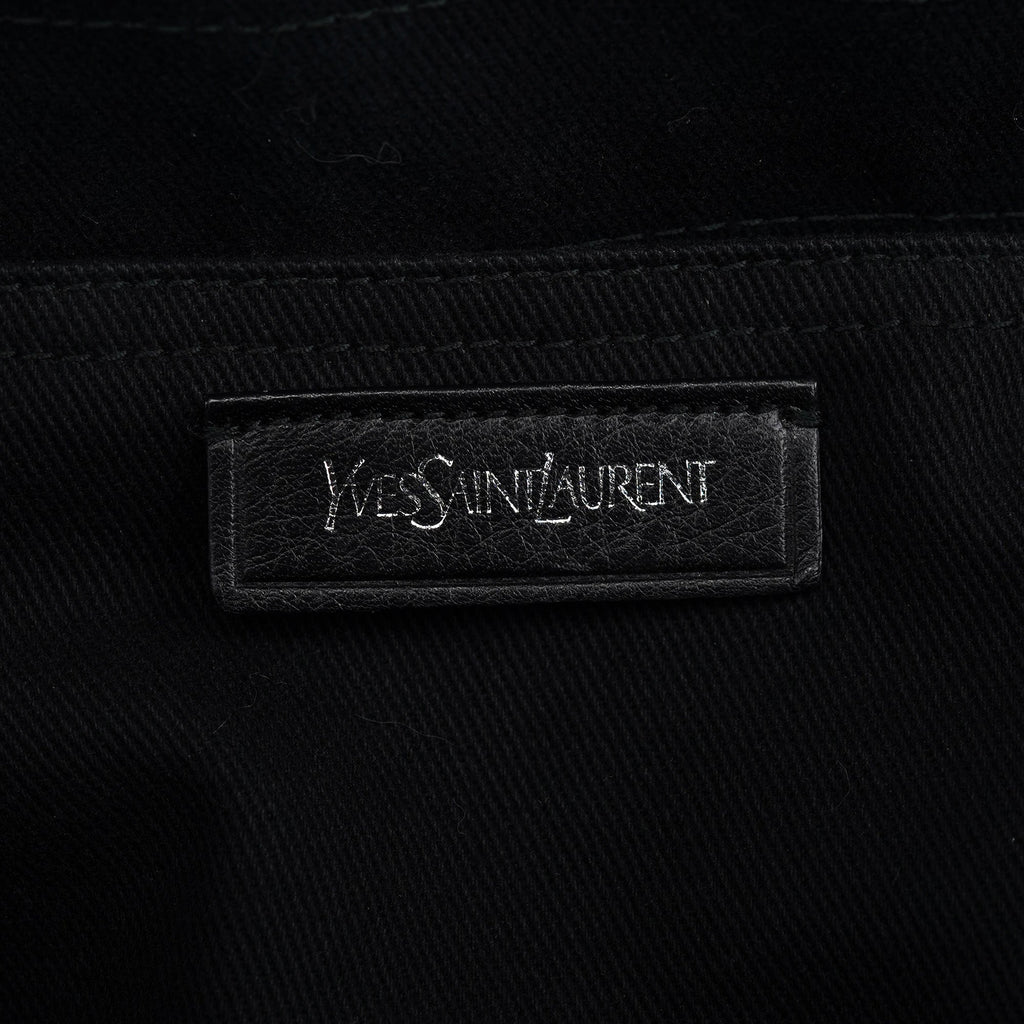 Black Large Leather Muse Two Bag