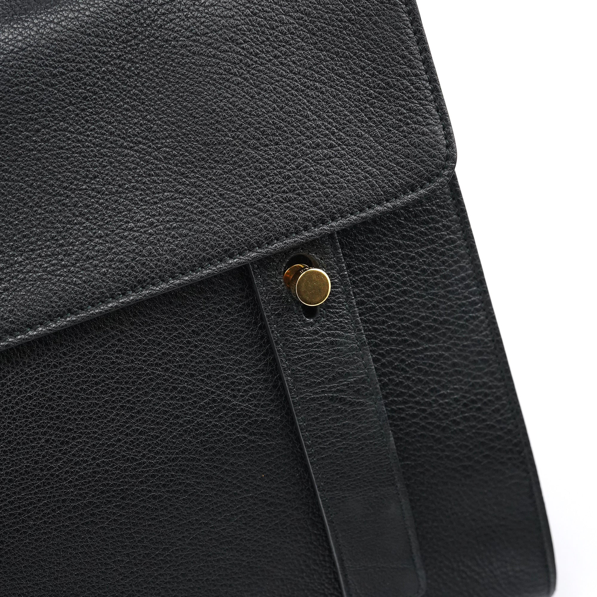 Black Leather Canvas Muse Two 2-Way Bag