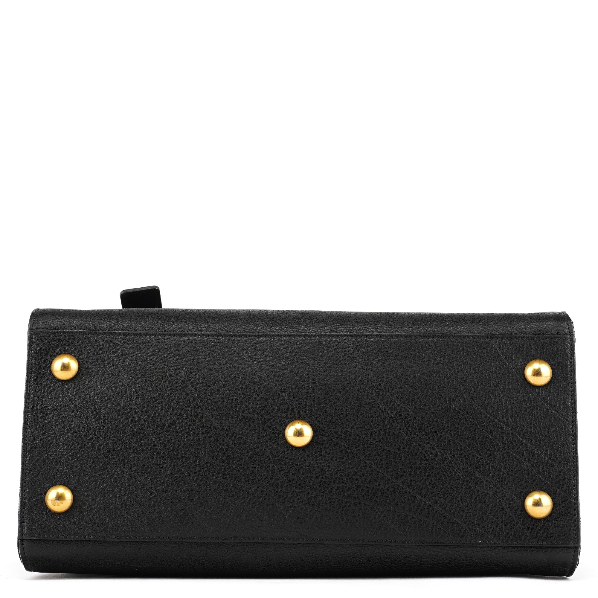 Black Leather Canvas Muse Two 2-Way Bag