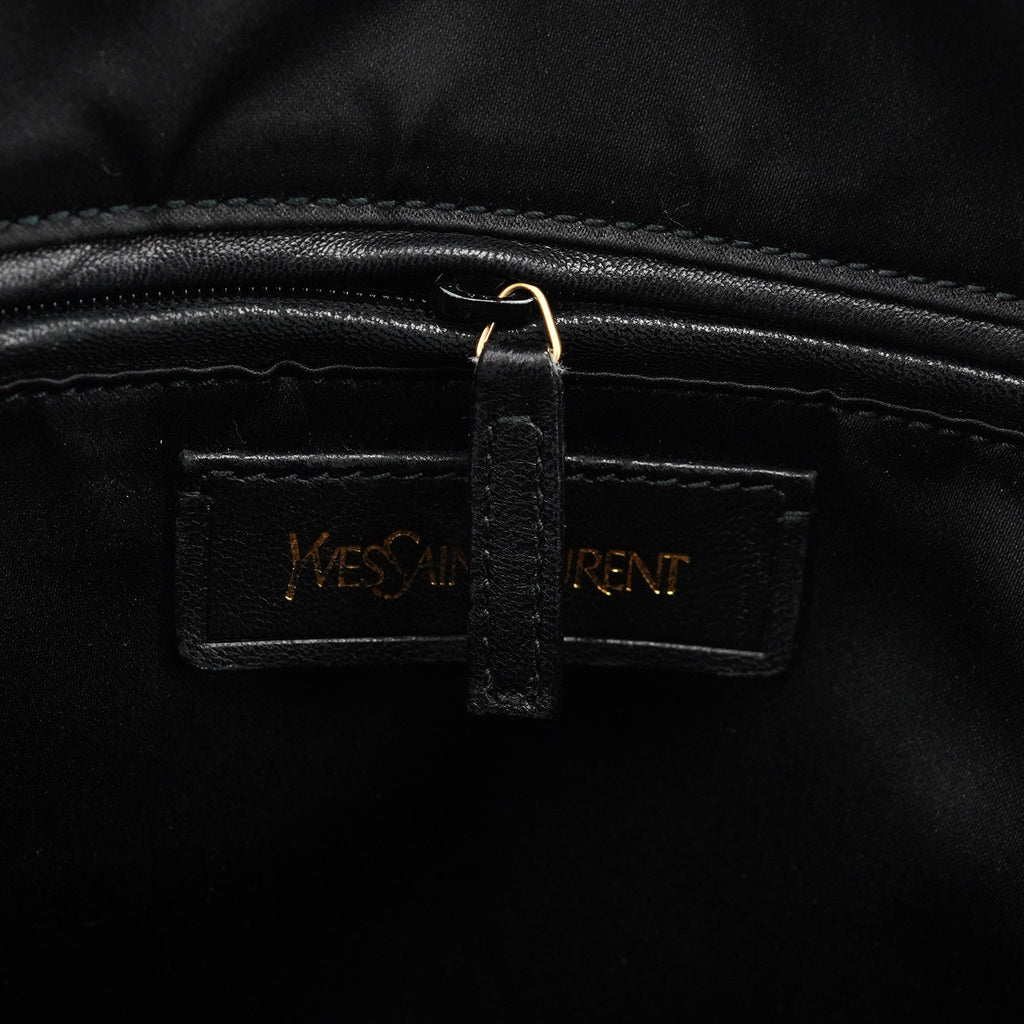 Black Leather Muse Tote Bag