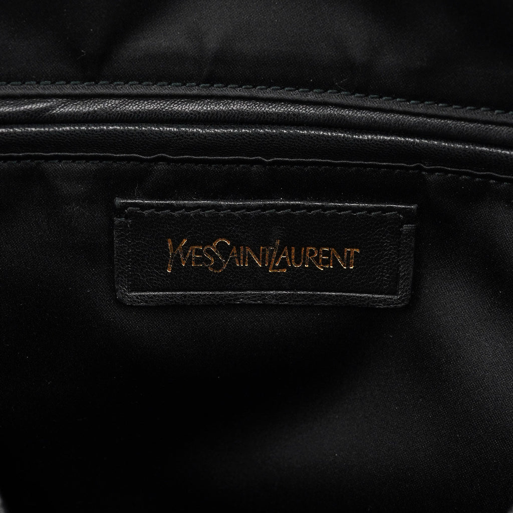 Black Leather Muse Tote Bag