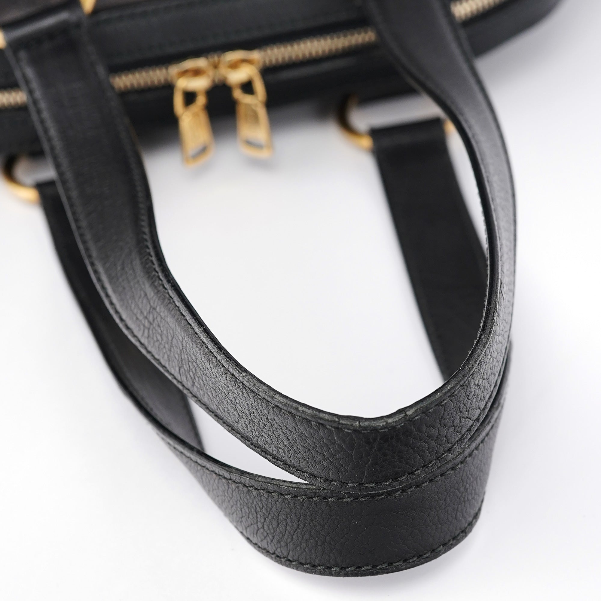 Black Leather Muse Tote Bag