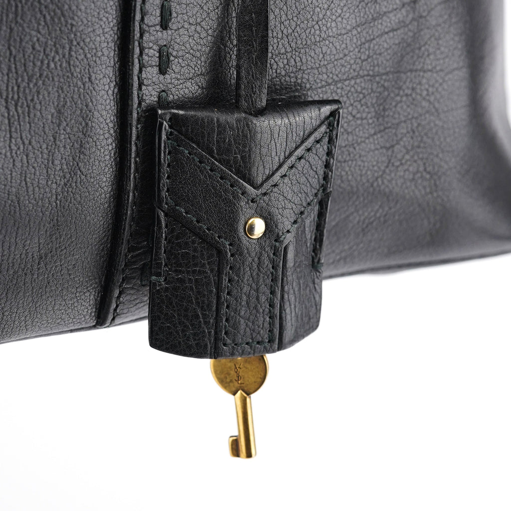 Black Leather Muse Tote Bag