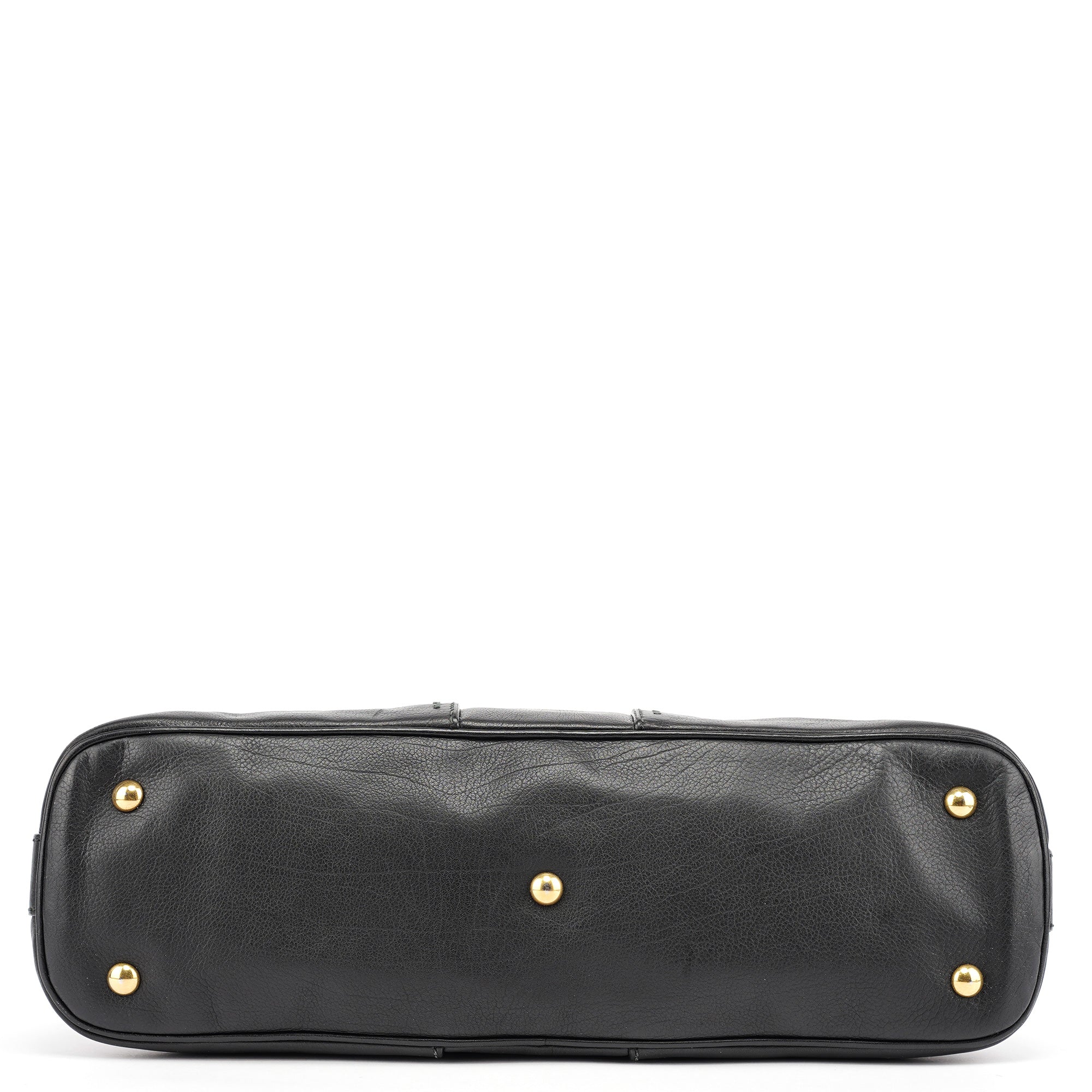 Black Leather Muse Tote Bag