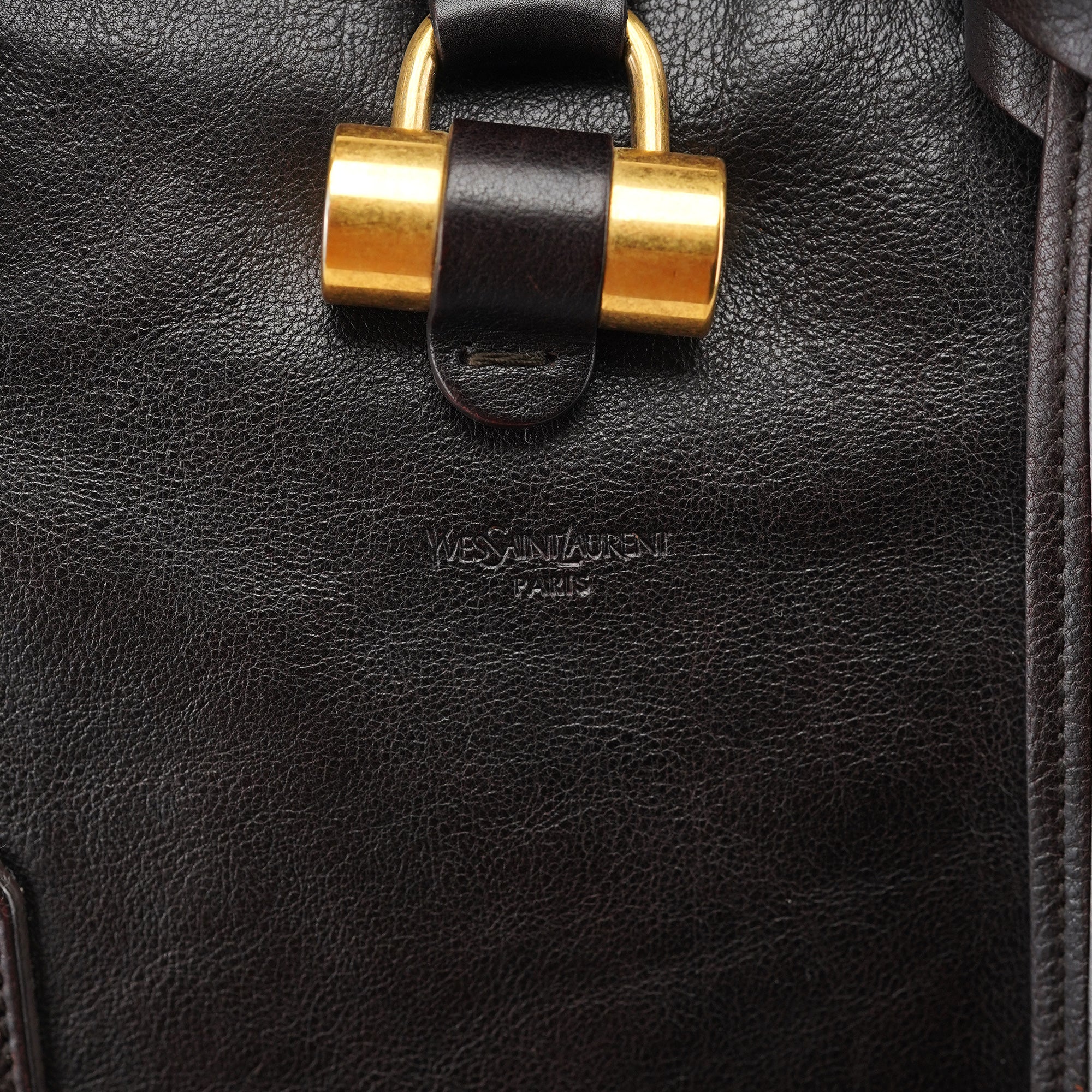 Dark Brown Leather Muse Tote Bag