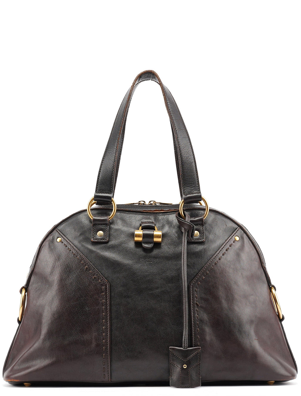 Dark Brown Leather Muse Tote Bag