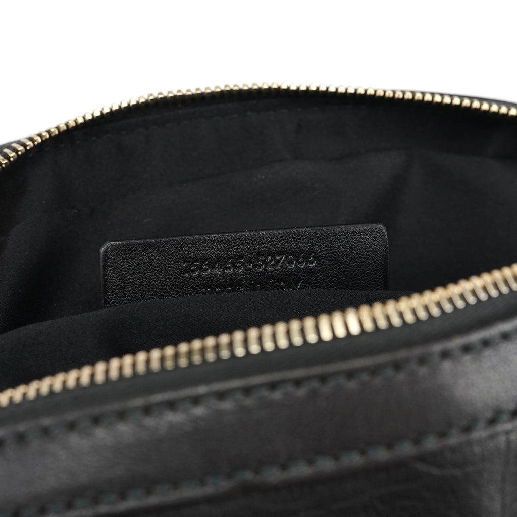 Black Leather Muse Tote Bag