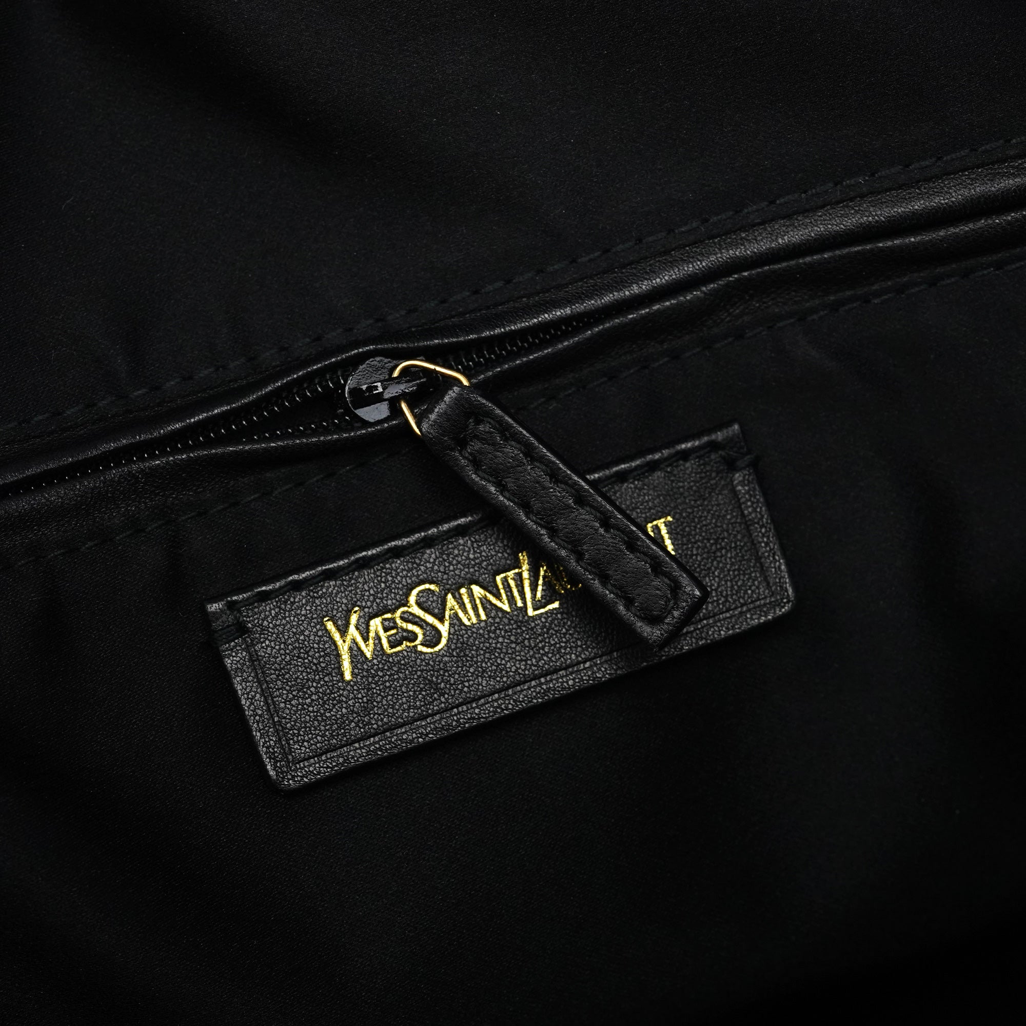 Black Leather Muse Tote Bag