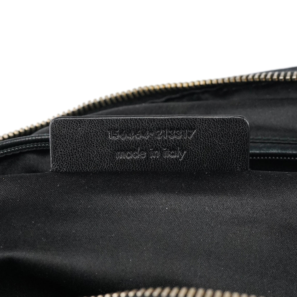 Black Leather Muse Tote Bag