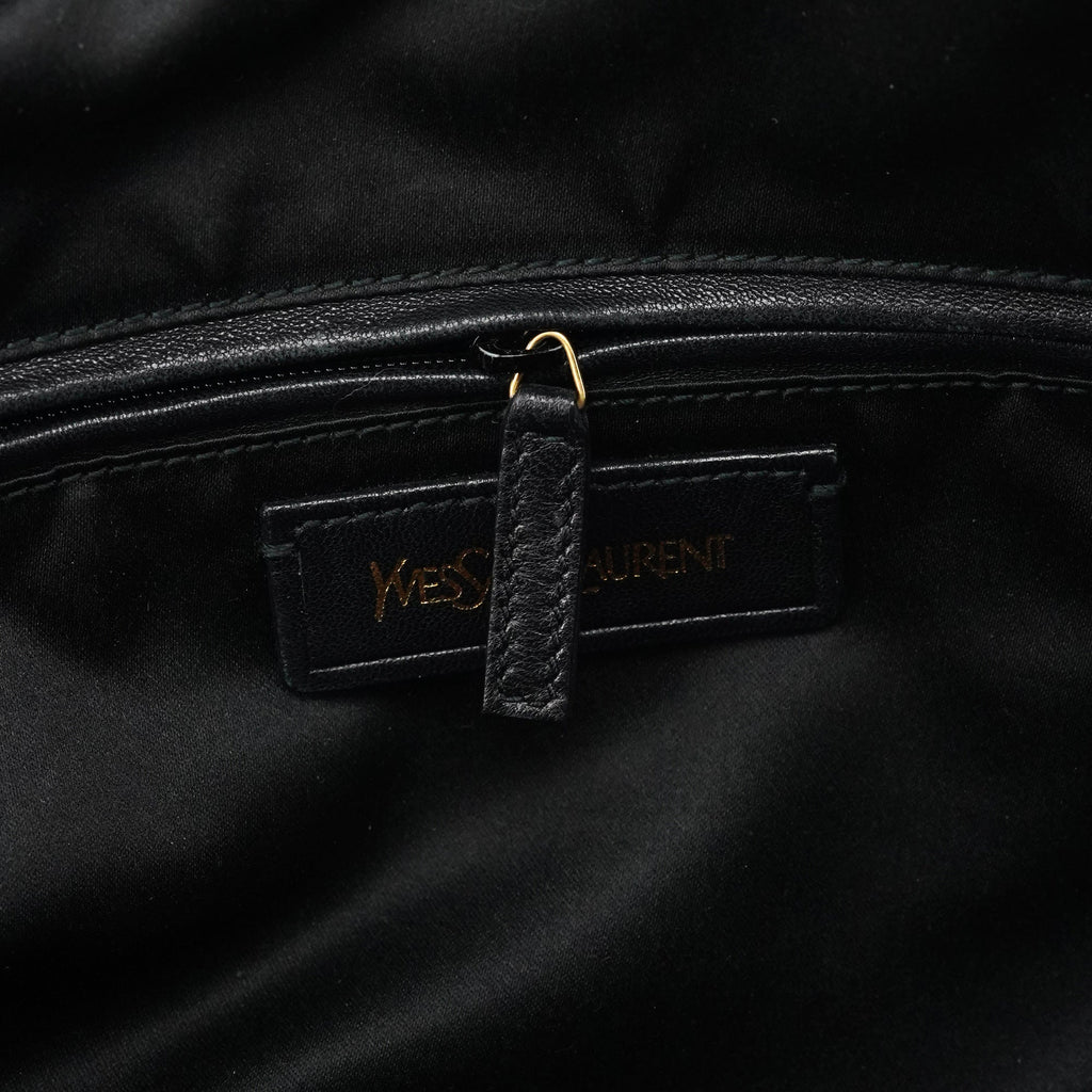 Black Leather Muse Tote Bag
