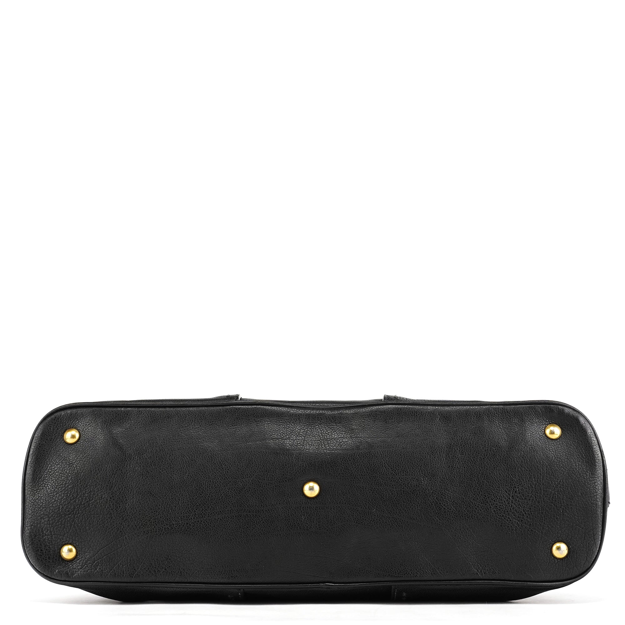 Black Leather Muse Tote Bag