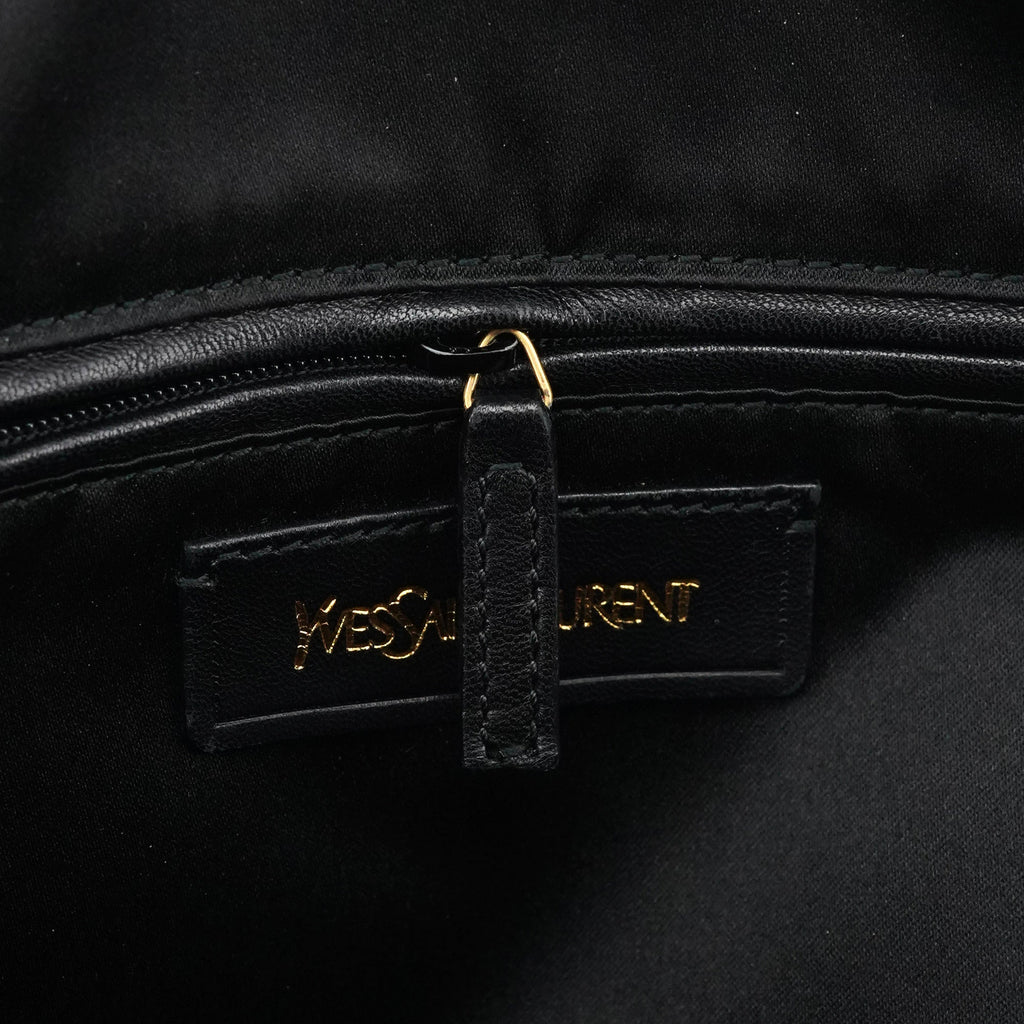 Black Leather Muse Tote Bag