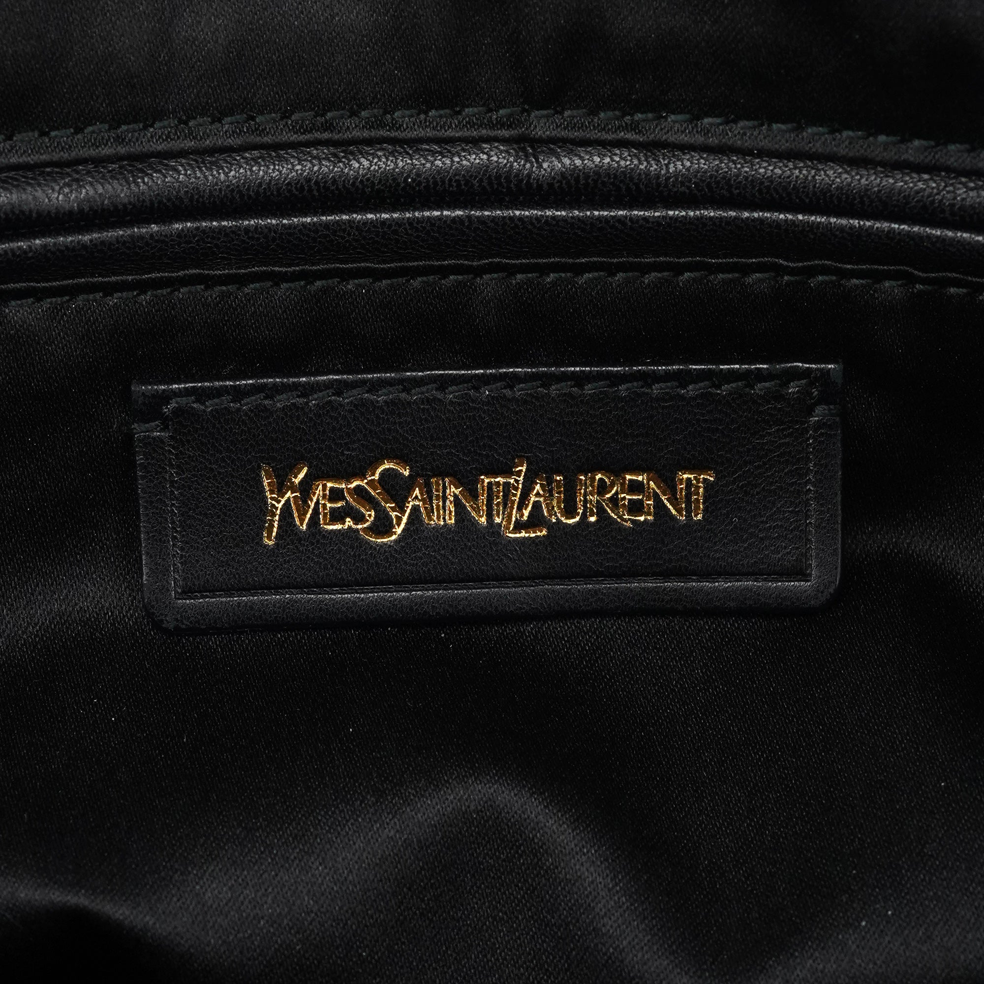 Black Leather Muse Tote Bag