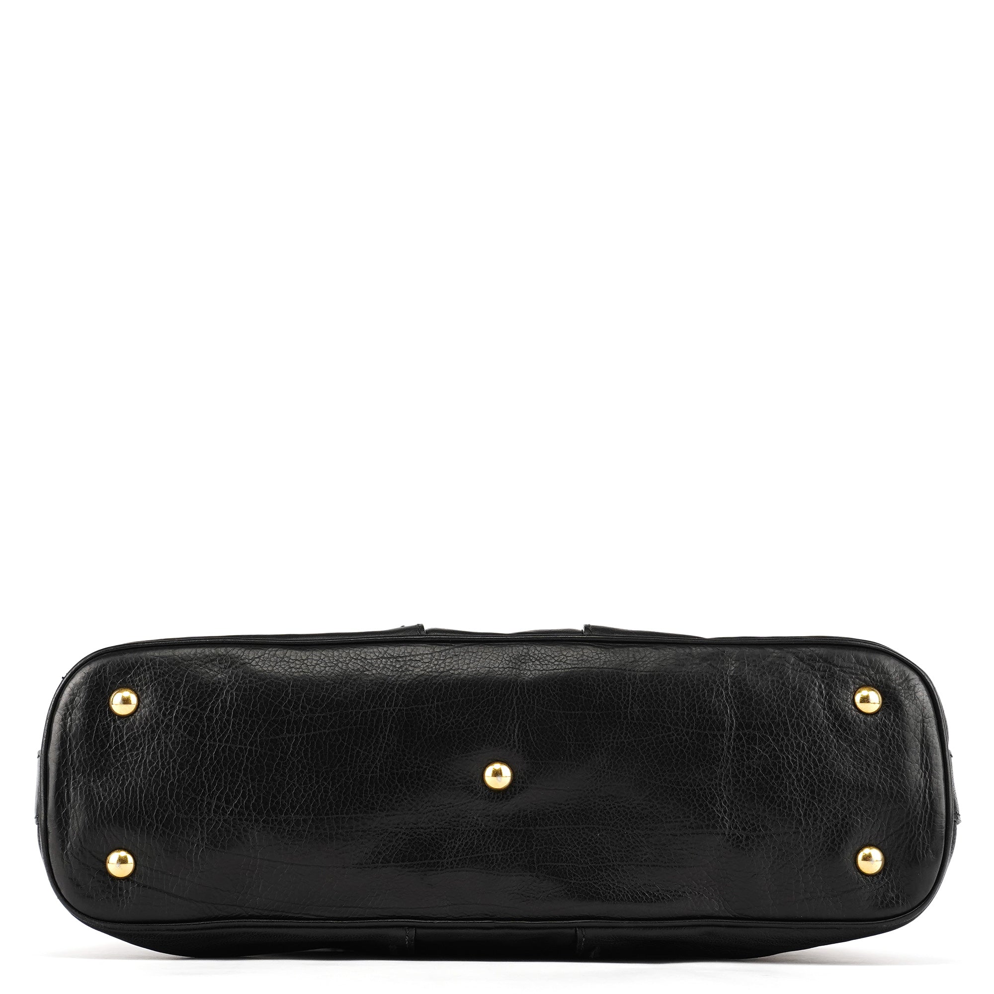 Black Leather Muse Tote Bag