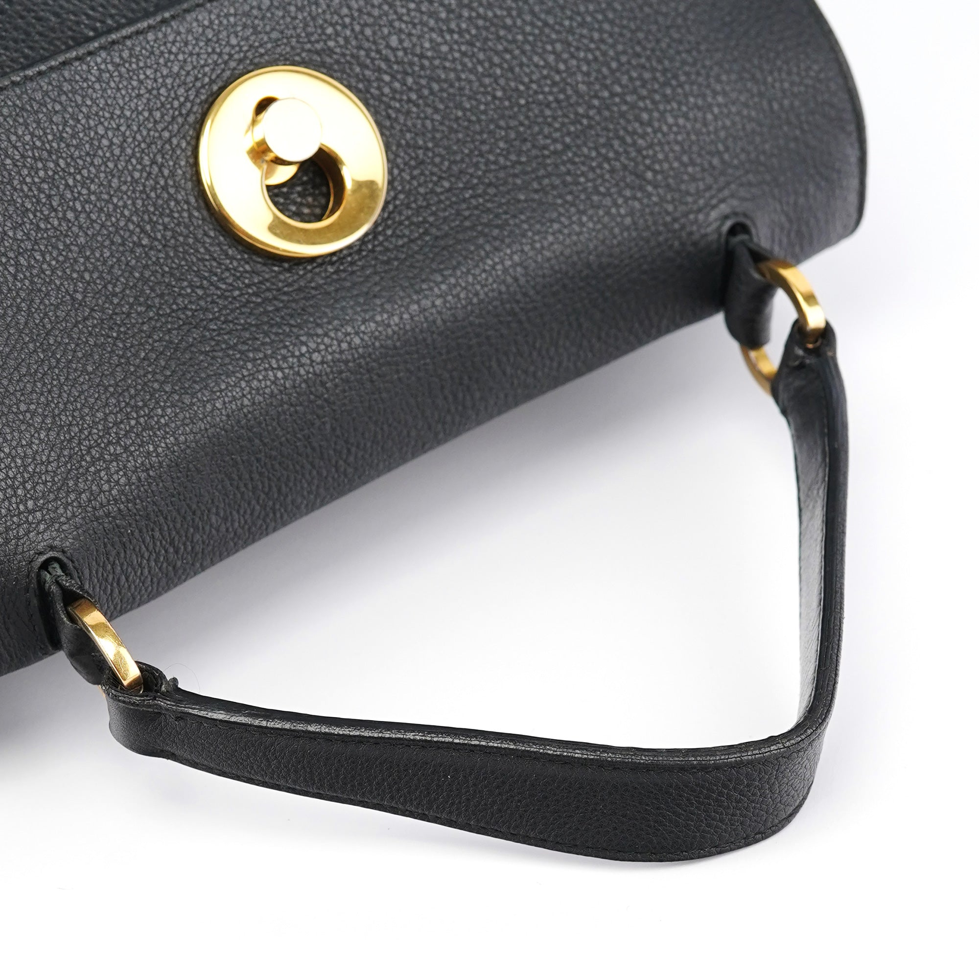 Black Leather Muse Two 2-Way Bag