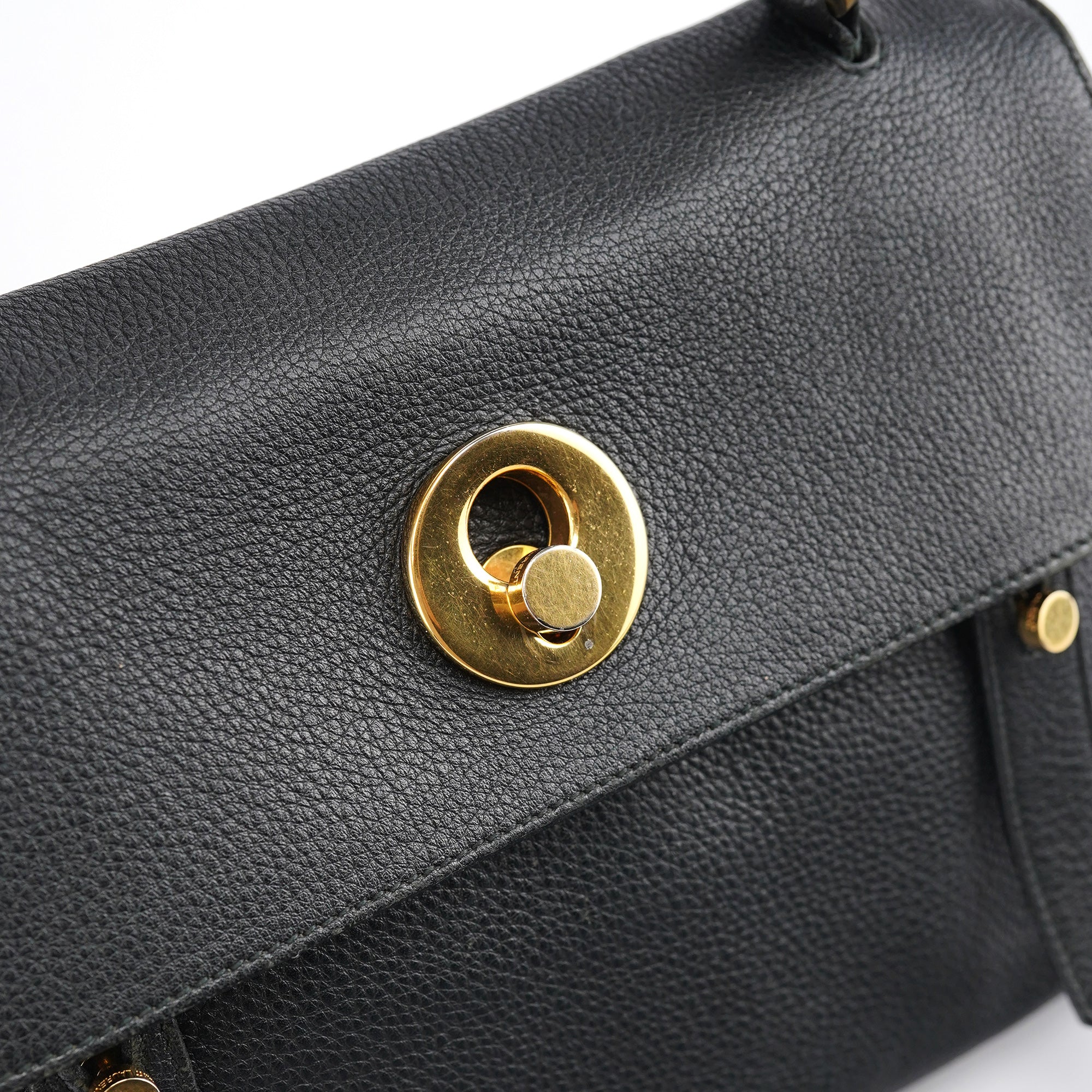 Black Leather Muse Two 2-Way Bag