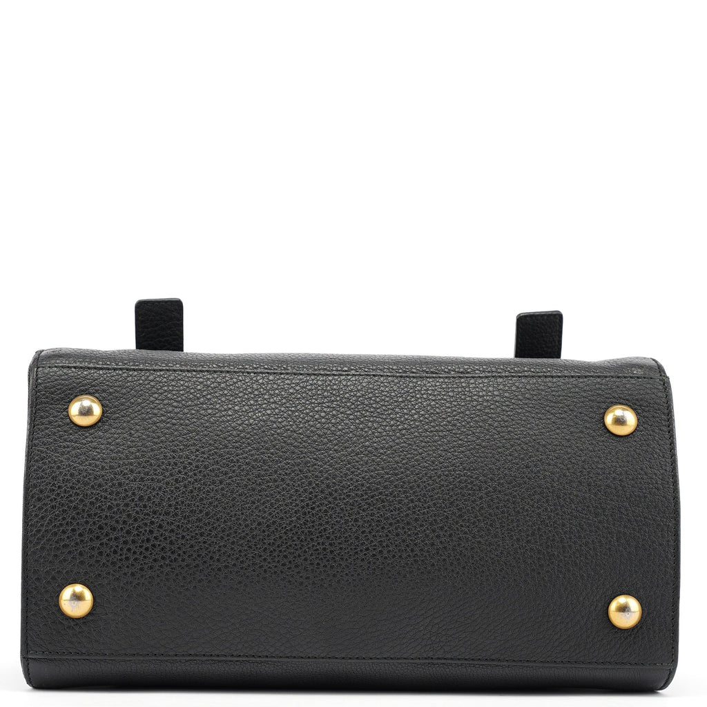 Black Leather Muse Two 2-Way Bag