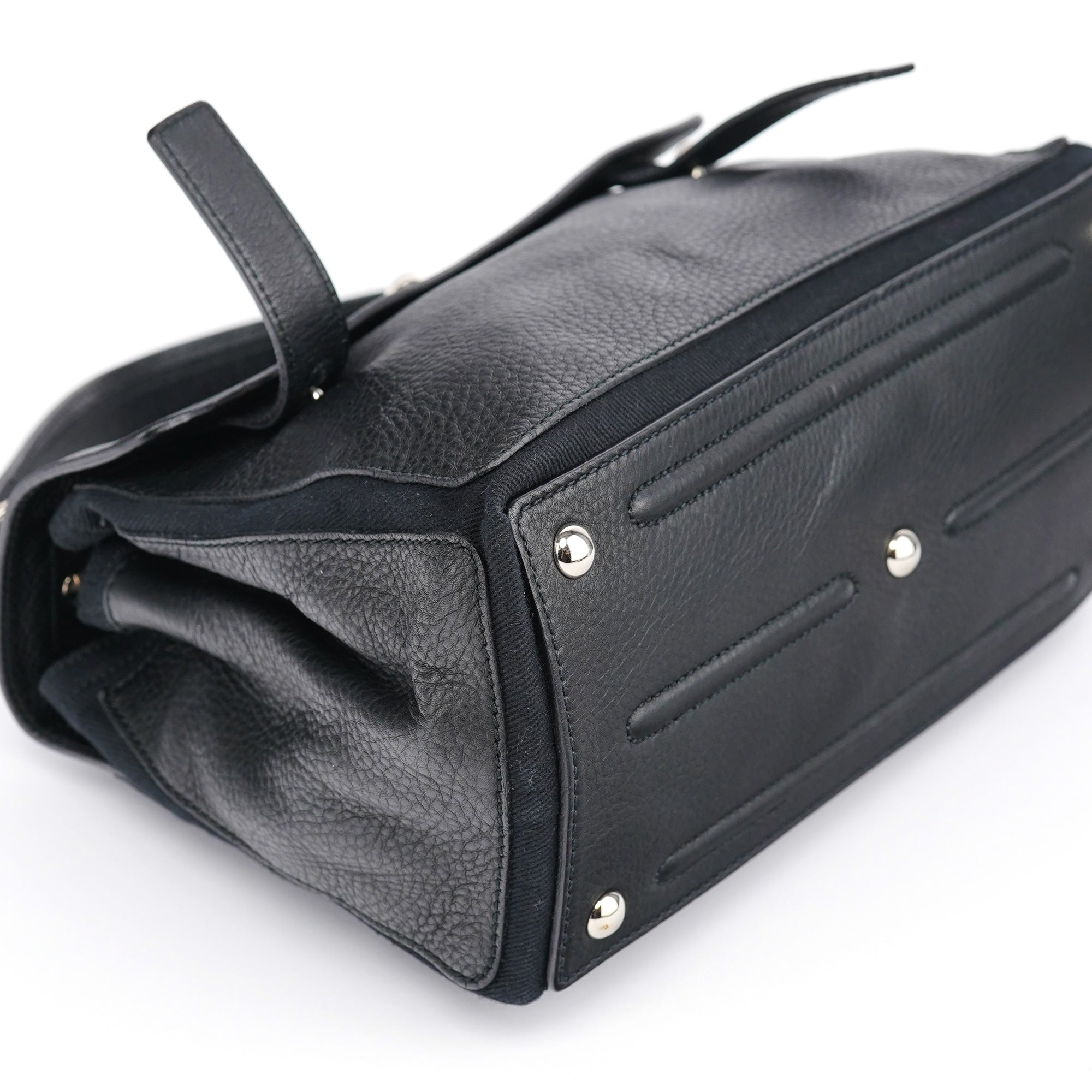 Black Leather Muse Two 2-Way Bag