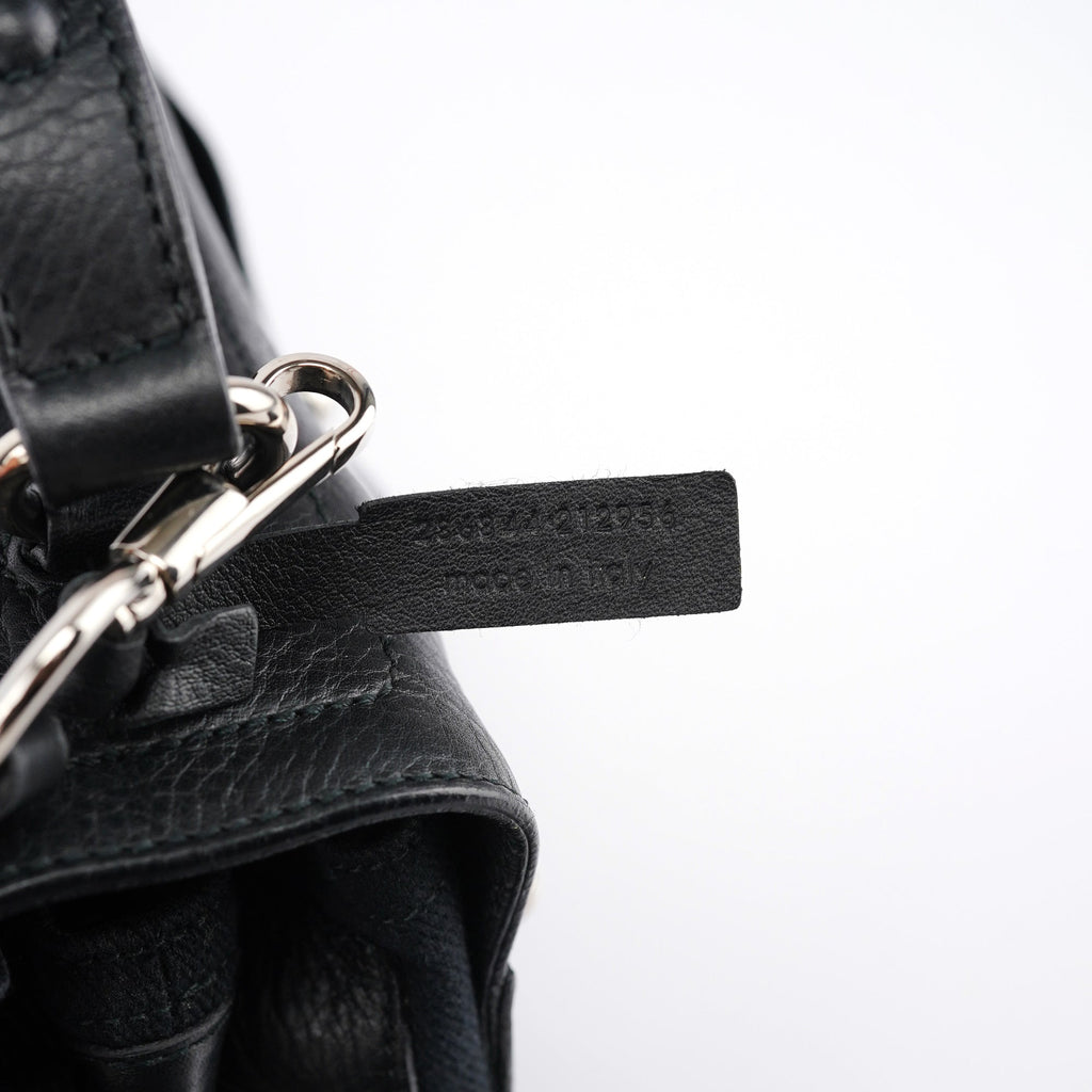 Black Leather Muse Two 2-Way Bag