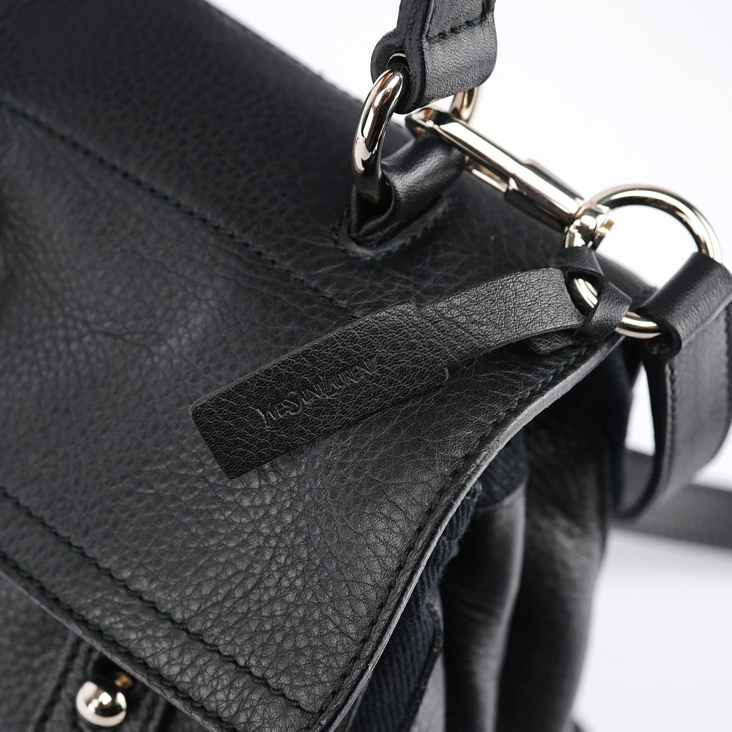 Black Leather Muse Two 2-Way Bag