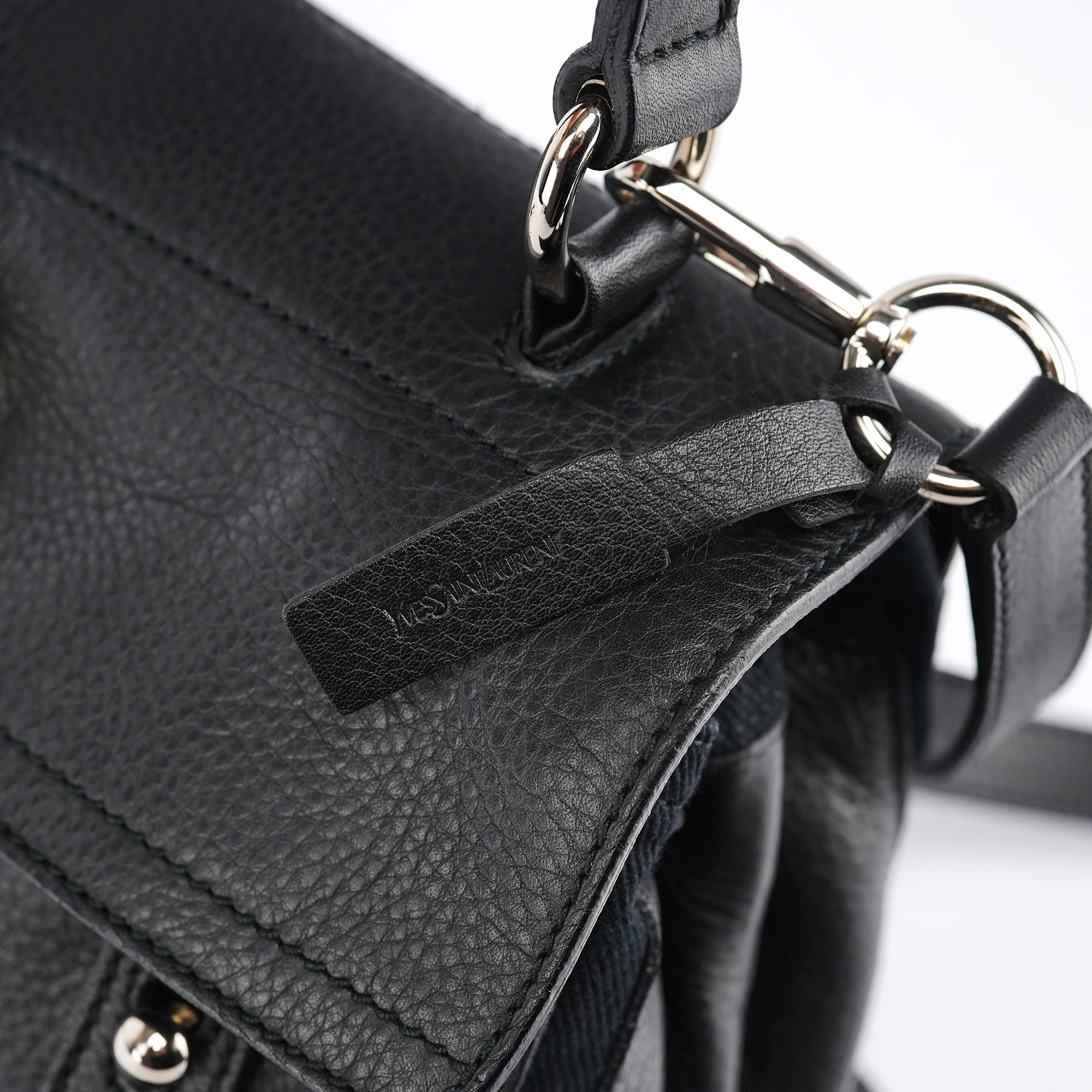 Black Leather Muse Two 2-Way Bag