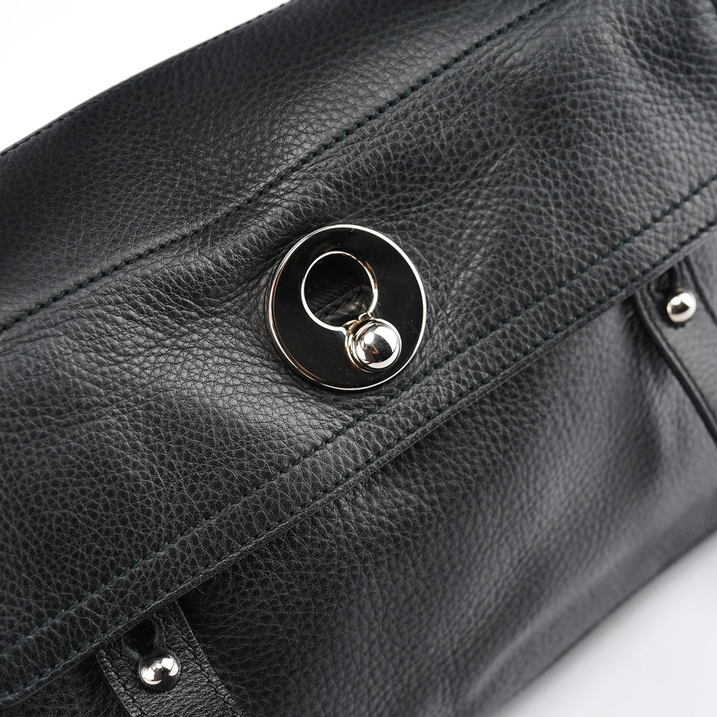 Black Leather Muse Two 2-Way Bag