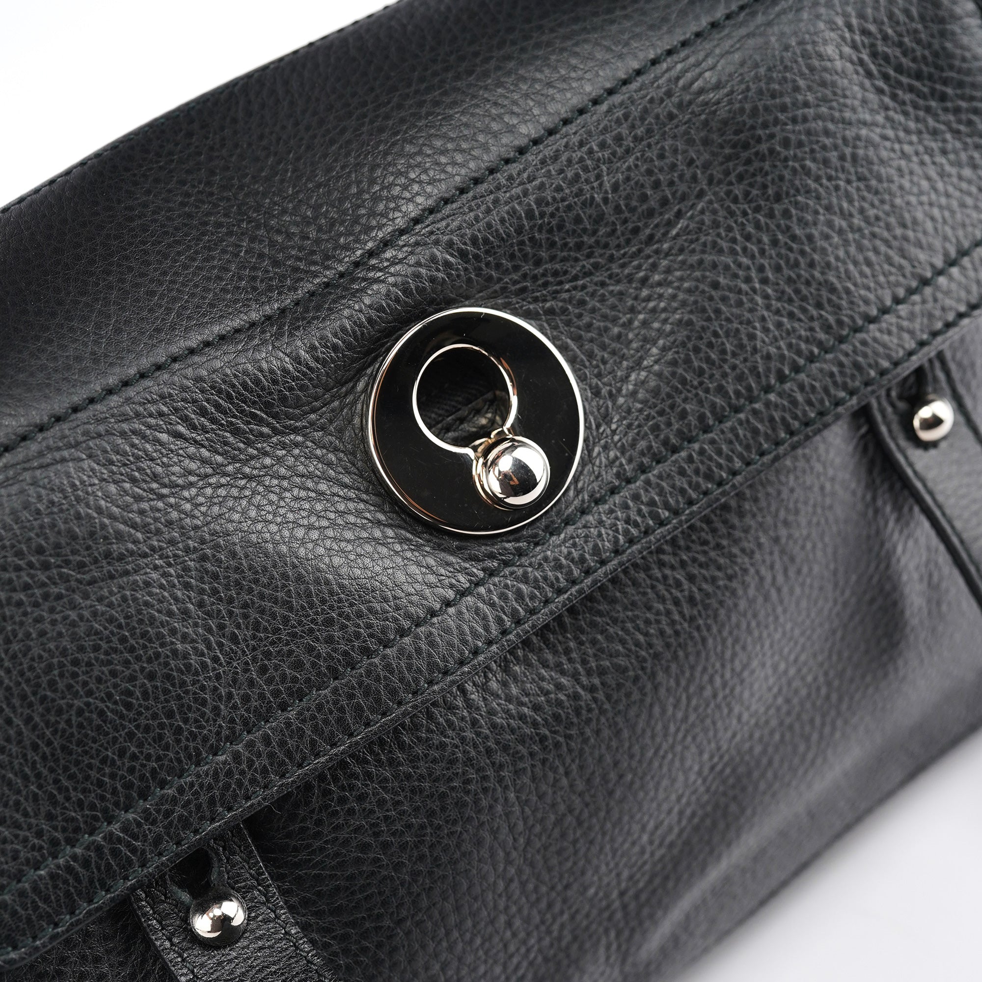 Black Leather Muse Two 2-Way Bag