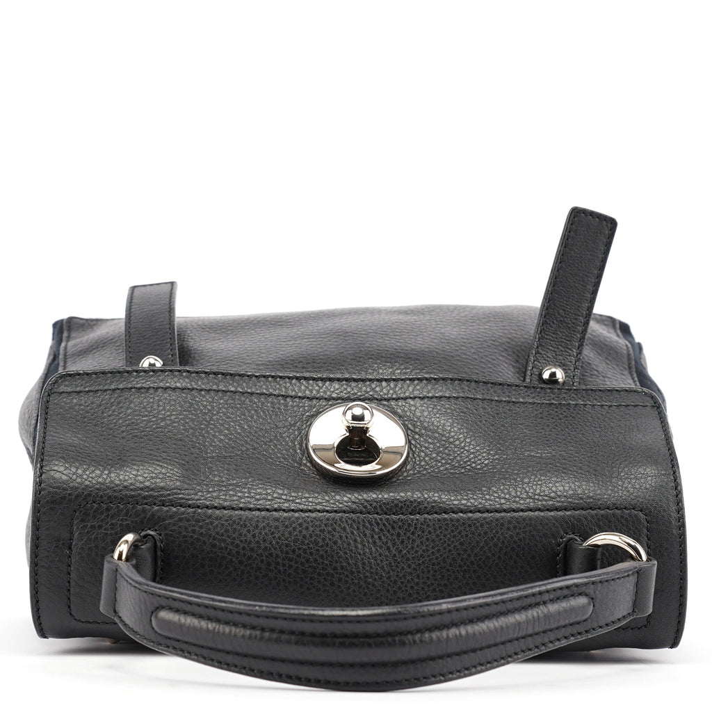 Black Leather Muse Two 2-Way Bag